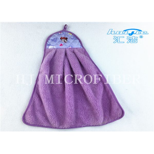 Colorful Home Essential Microfiber Cartoon Hand Towel Coral Fleece Cloth for Kitchen Bathroom