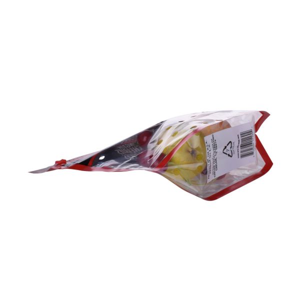 Printing OPP Zipper Food Grade Plastic Packaging Bags for For Fresh Fruit and Vegetables with Holes and Hanger