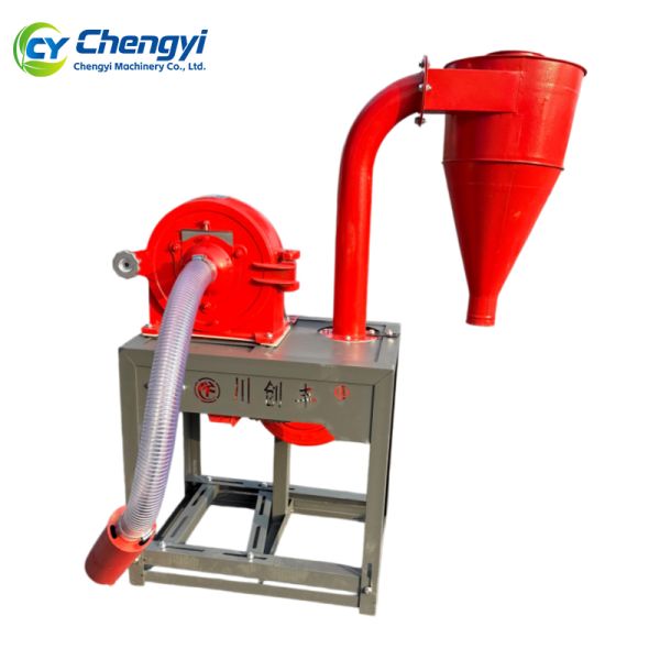 Wear Resistant Steel 200-700kg/h Capacity Self Priming Crusher Grinder Automatic Feeding Grain Crusher