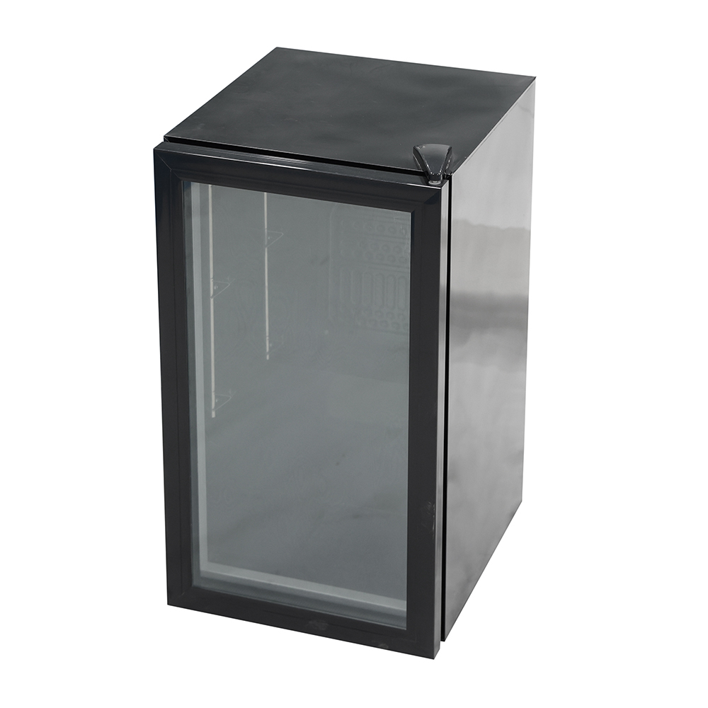 R290a Glass Door Refrigerator 220V - 240V 90L Standing Display Fridge