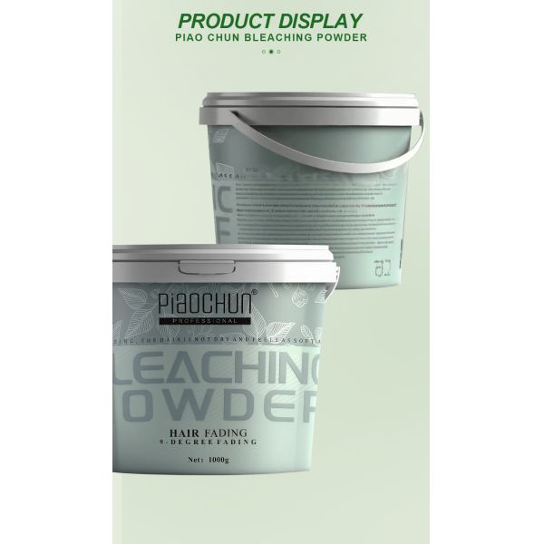Polvo aclarador de cabello de salón de calidad 1000g ¥ 8-9 niveles aclarador, amigable con la piel, fuerte desvanecimiento, blanqueador de alta calidad