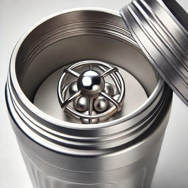 500/750ML Easy To Carry Silver Custom Stainless Steel Protein Shaker Bottle Stainless Steel Gym Shaker With Mixing Ball BPA Free Wide Mouth