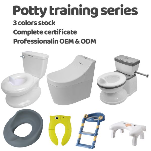 Eco Friendly Kids Potty With Customized Logo Toilet Trainer For Toddlers in Blue/Pink/White