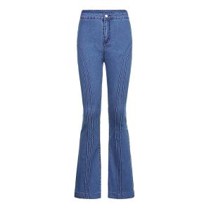 Factory customized European Skinny Wide Leg Micro Flared woman Jeans
