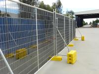 Panel de vallas de malla de alambre soldado galvanizado removible temporario