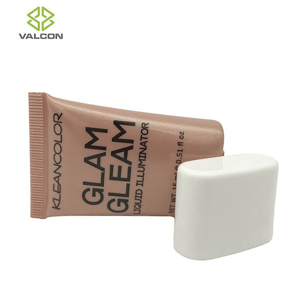 Oval Plastic Tube Cosmetic Packaging Matte Body Cap Environmentally Friendly