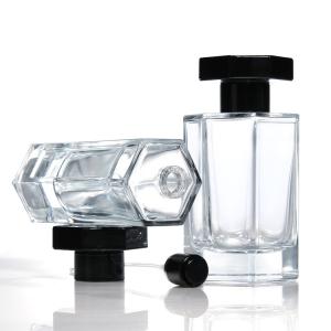 50 ml 100 ml frasco de vidro quadrado de perfume espumante tipos de fresqueador