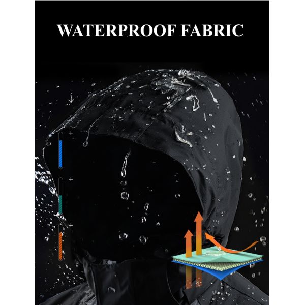 Прозрачный водонепроницаемый ветровой пиджак для наружного использования на заказ логотип водонепроницаемый ветровой пиджак плюс размер мужской женский пиджак для мужчин