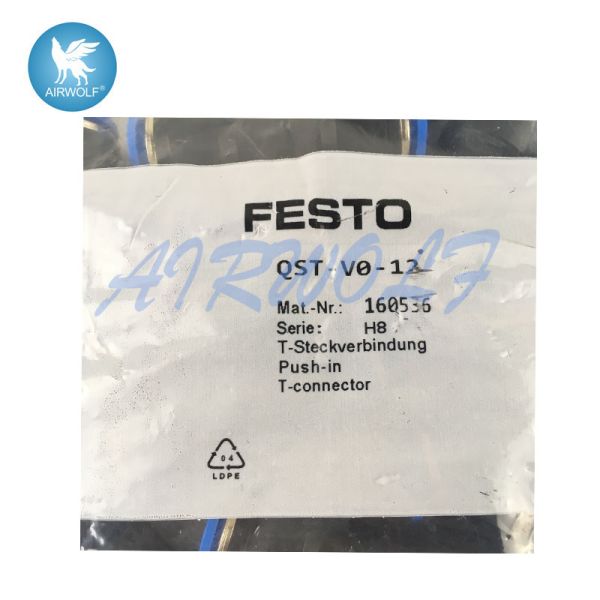 Corrosion Resistance Pneumatic Tube Fittings QST-V0-12 160536 Weld Spatter Resistant