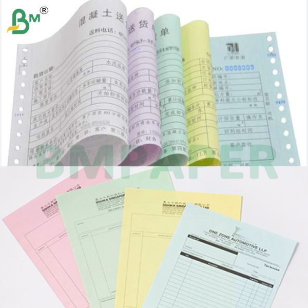 80gsm NCR Carbonless Paper Sheets CFB White for Digital Print