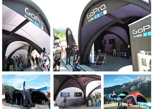 Motor Cycile Theme Inflatable Trade Show Tent 3 Years Warranty 12*6*4m
