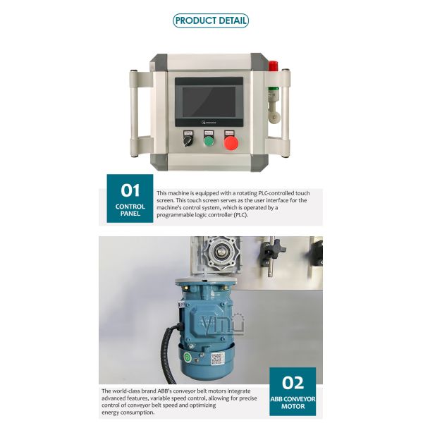 YM510E Стеклянная бутылка Водка Виски Круглые контейнеры Водяная бутылка Автоматическая высокоскоростная круглая бутылка Маркировка