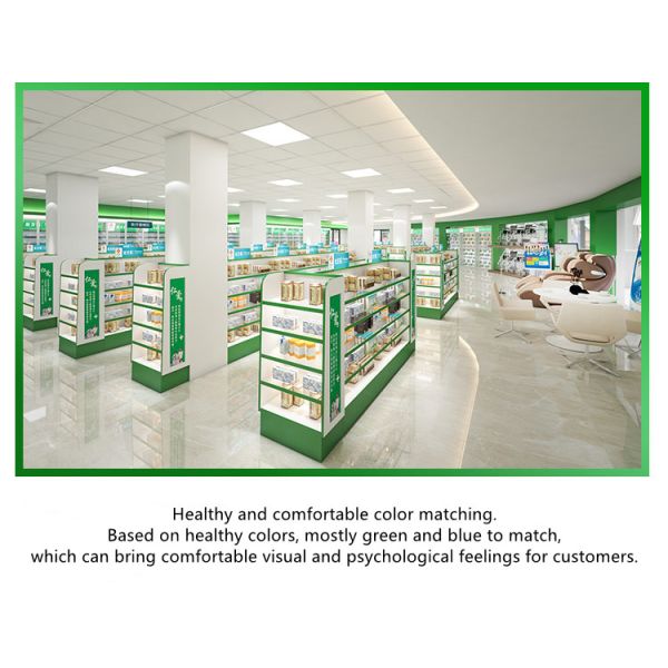 Multifunctional Pharmacy Display Shelves Pharmacy Medical Shop Racks