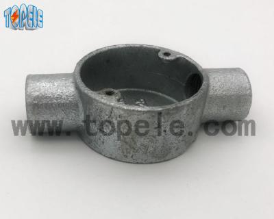 Electrical BS4568 Conduit Circular Through / Two  Way Junction Box