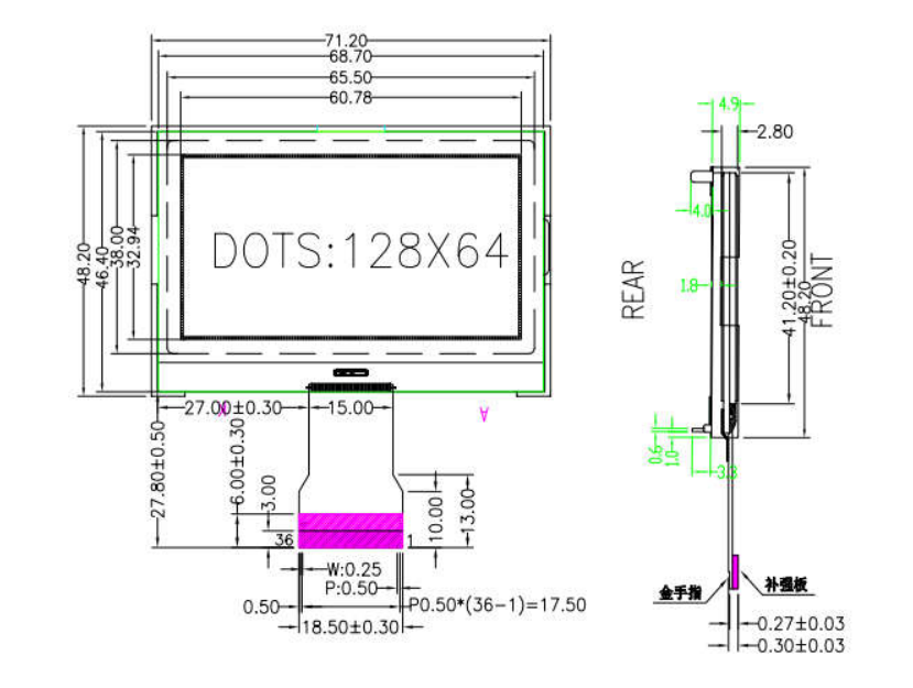 ST7920 Модуль ЖК-дисплея 12864 FSTN