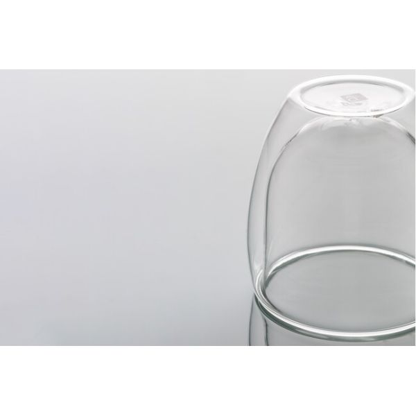 9 Ounce Double Wall Drinking Glass Borosilicate Insulated Coffee Cup Mouth Blown