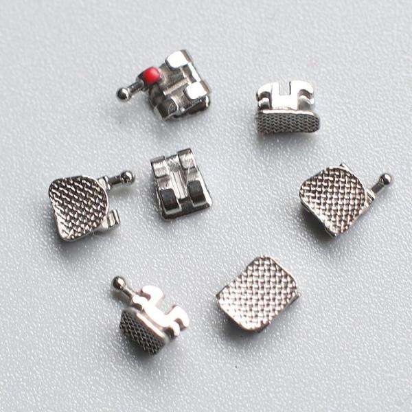 Precision Metal Orthodontic Bracket Self Adjusting Braces For Edgewise Tooth Movement Control