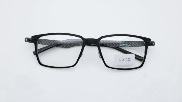 Unisex square classic eye glasses for reading anti blue non- prescription clear lens super light titanium eyegalss