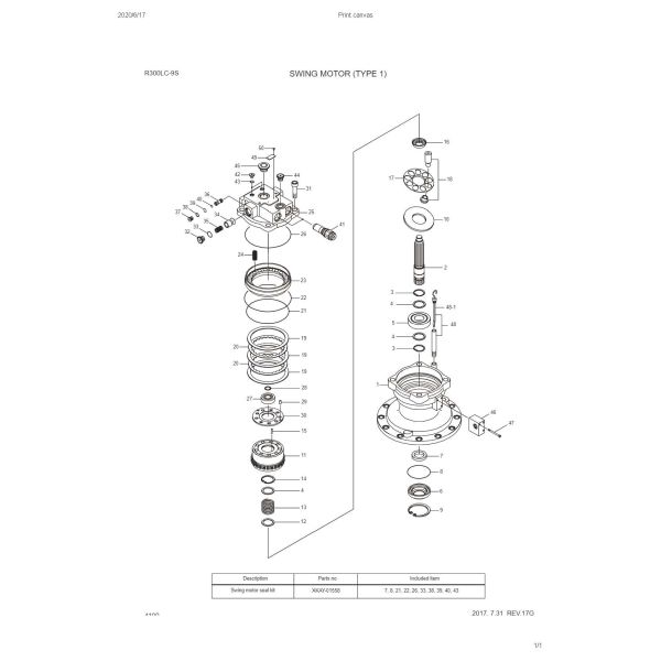 Rotary Swing Drive Motor