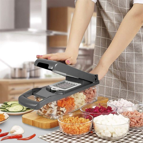 15 in 1 Multifunctional Vegetable Chopper Home Kitchen Manual Chopper with Custom Logo