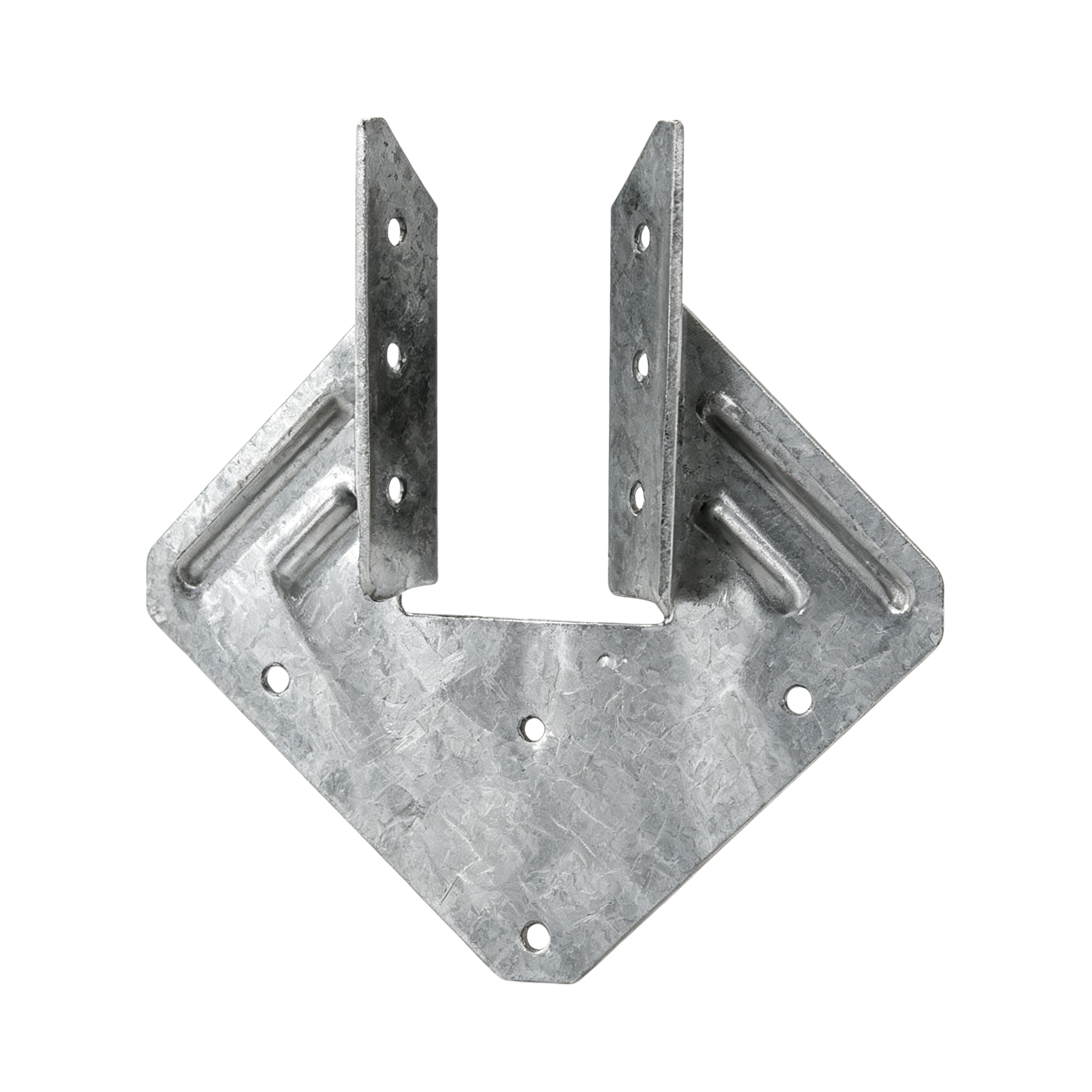 Galvanized Timber Connector Heavy Duty Outdoor Building Fastener with Pre-galvanized Steel Embossed Reinforced Ribs and Hot-Dip Galvanizing