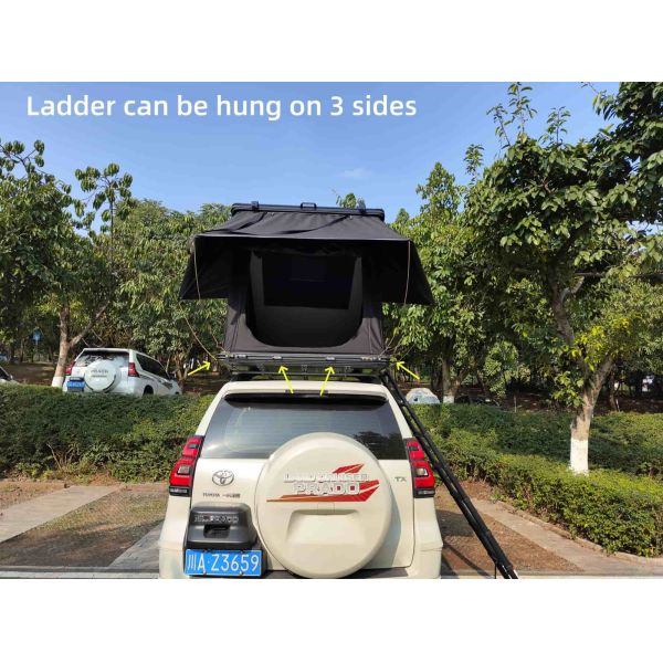 Tiendas de campaña para el techo de automóviles con ventanas de 4 lados adecuadas para 2-3 personas