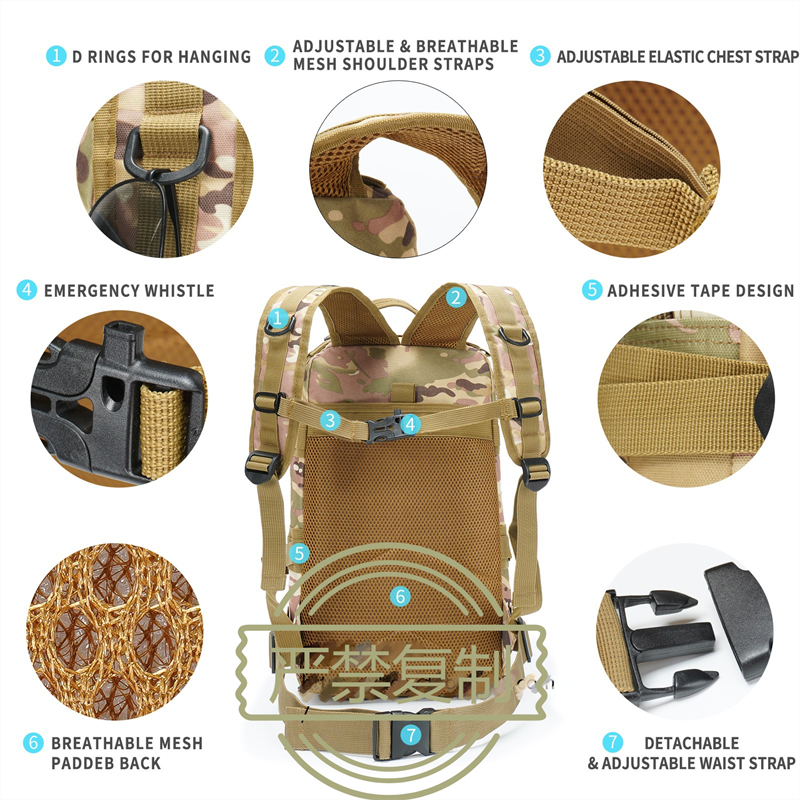 3P 28L Army Tactical Backpack Nylon Polyester Waterproof Military Backpack