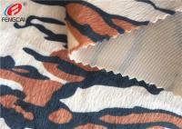 Tissu 100% de velours de polyester pour le vêtement, Velboa de impression animal pour le textile à la maison