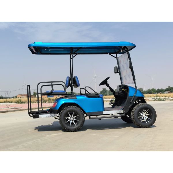 Доступная цена 4-местная тележка для гольфа высококлассная приборная панель NEV GOLF Cart с бампером