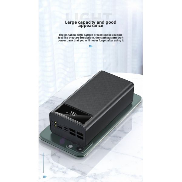 Fast Digital Display Li-Polymer Battery Bank Power Charger 2 in 1 Quick Charger Power Bank 50000mAh Portable Phone Charger