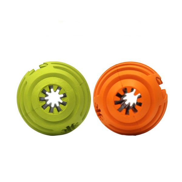 Las muelas de goma de la bola de la comida del rugbi acarician para masticar los juguetes para morder resistente