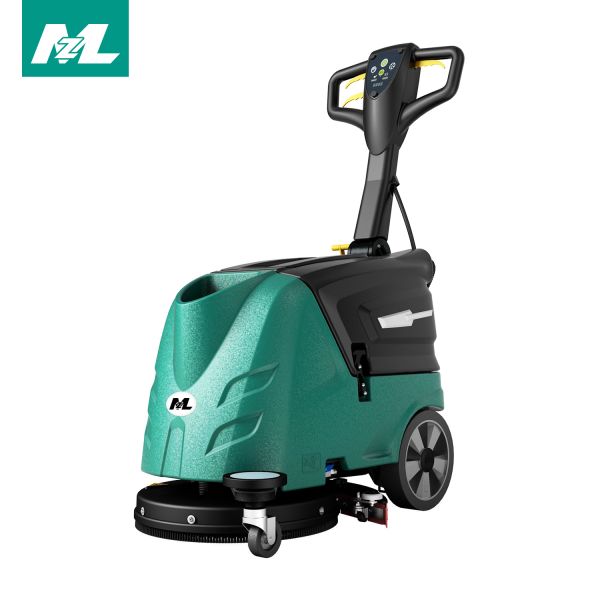 Life-time service Walk Behind Mini Floor Scrubber Dryer Machine with Automatic Clean Hoover and Large 30L Recovery Tank