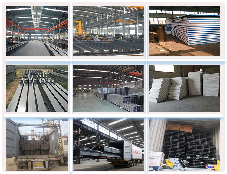 Prefab Steel Structure Car Showroom Small Warehouse Garage Workshop Building