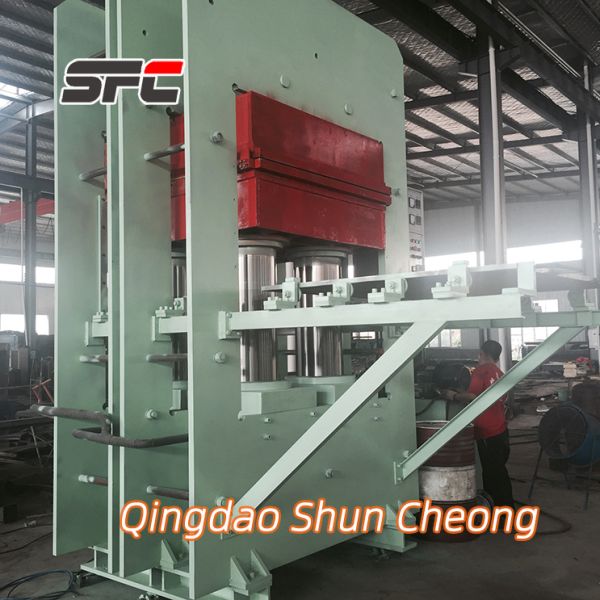 PLC Control Hydraulic Vulcanizing Press Machine with Customized Size and 0-100MPa Pressure Range