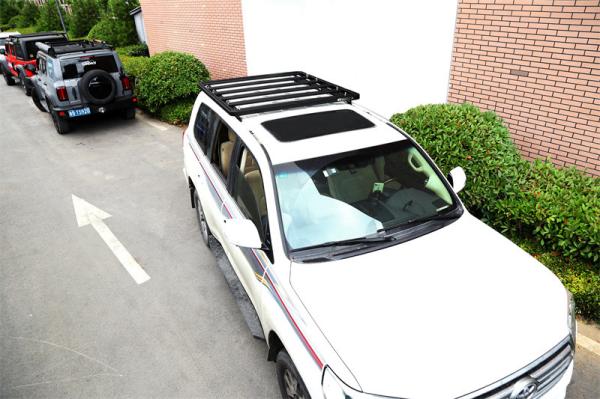 TOYOTA LC 200 Black Flat Roof Racks Luggage Gear Bracket Bike Holder for 4x4 Vehicle