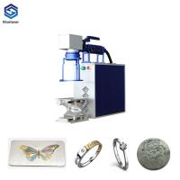 máquina de acero de grabado profunda de la marca del laser de la fibra 3d del metal del color de 50W Mopa