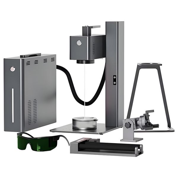 C2 Desktop Fiber Laser Marking Machine Easy-to-Operate Screen Printing for Small Business for Acrylic Glass Rubber Wood Diode