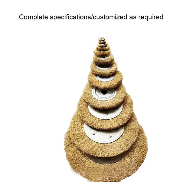 Industrial Abrasive Stainless Steel Wire Brush Polishing Wheel Flat Hole