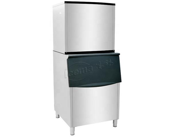 300kg/24h Output Cube Ice Maker Stainless Steel Suitable for Alcoholic Beverages