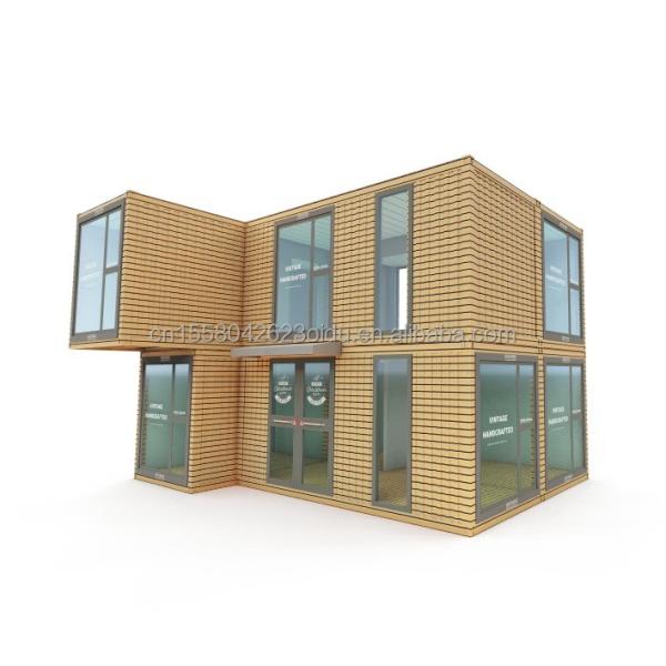 Maison agricole préfabriquée moderne à deux étages pour bureaux en plein air résidentiel en panneau sandwich et en acier galvanisé