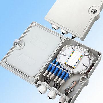 Outdoor Fiber Optic Termination Box 4/6/8/12/24 Core With 1x8 1x16 Optical Splitter