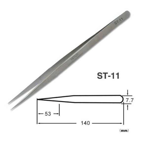 Del metal del color pinzas de acero inoxidables de la precisión segura de las herramientas VETUS del ESD no