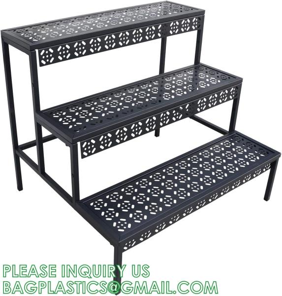 Metal Plant Stand Garden Display Shelf Flower Pot Holder Storage Organizer Rack Indoor Home Outdoor Patio Balcony