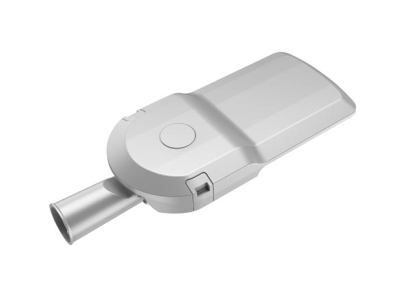 L'éclairage public est assuré par un système de luminaire à LED de 100 W.