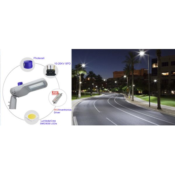 на открытом воздухе уличные светы СМД 2700 СИД 50В - 6500К подгонянный ККТ дизайн цвета