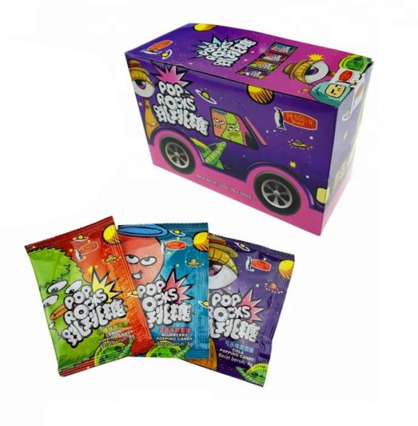 Mixed Fruity Flavor Magic Pop Candy Jump Confectionery For Supermarket