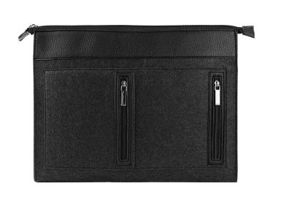15 Waterproof Embroidery Felt Laptop Sleeve Case With Zipper Pockets