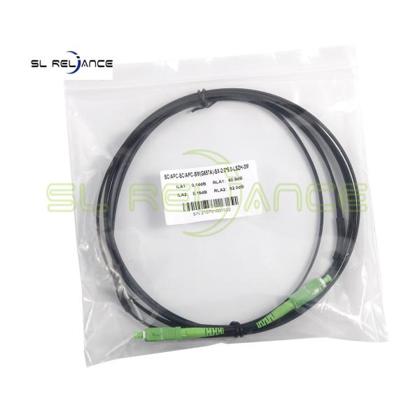 O cabo de remendo simples exterior da fibra ótica G657A1 pendente o cabo SC/APC 3m~250m