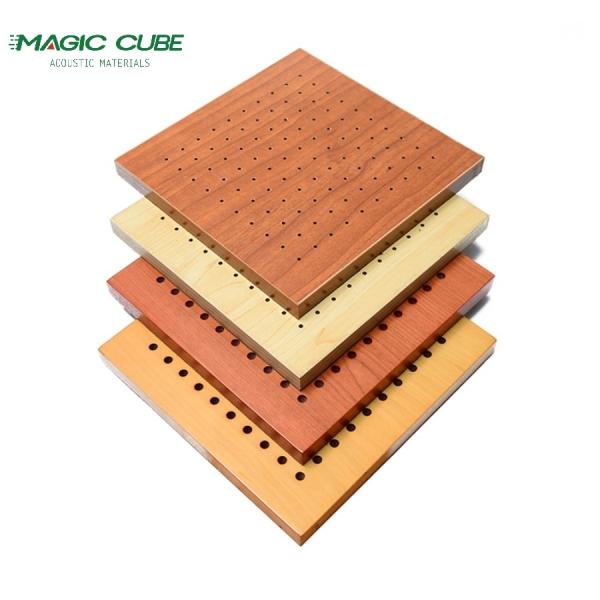 Customized Indoor Perforated Acoustic Wood Panel for Wall Decoration in Sports Venues