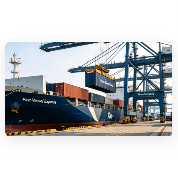 Fast Vessel Express Sea Shipping Service For Time Sensitive Maritime Transport
